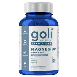 Goli: Goli Magnesium Zero Sugar Gummies