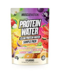 Muscle Nation Protein Water 8 Serve Sample Pack
