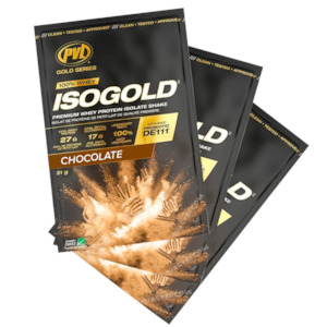 3x PVL ISOGOLD 100% Whey Isolate Protein Sample *Gift*