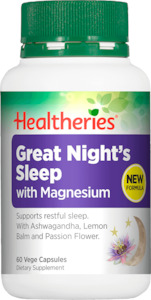 Healtheries Great Night's Sleep with Magnesium Caps