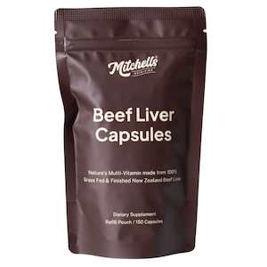 Mitchells Nutrition Beef Liver Capsules Refill Pouch