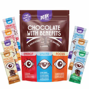 Peak Chocolate Full Range 7 Bar Sample Pack