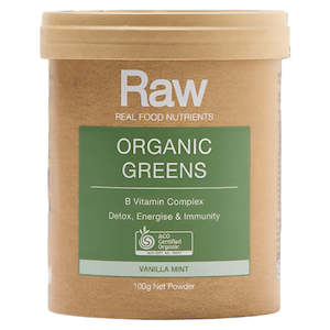 Raw Real Food Nutrients Organic Greens Powder