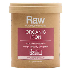 Raw Real Food Nutrients Organic Iron Powder