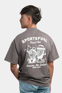 Clothing: Sportsfuel Social Club Unisex Tee - Charcoal - Limited Edition