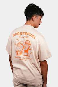 Sportsfuel Social Club Unisex Tee - Oat - Limited Edition