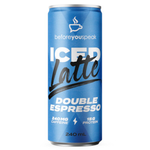 Energy Drinks: Before You Speak Iced Latte Protein RTD