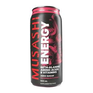 Best Selling Pre Workout: 1x Musashi Energy Drink Can (Random Flavours) *Gift*