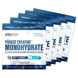 Best Selling Supplements: 5x Athletech Purest Creatine Monohydrate Sample Sachets *Gift*