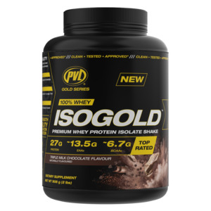 PVL ISOGOLD Premium Whey Protein Isolate Powder (New Recipe)