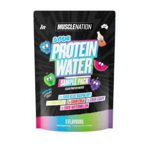Muscle Nation Sour Protein Water 8x Sample Pack