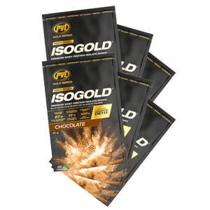 6x PVL ISOGOLD 100% Whey Isolate Protein Sample (Random Flavour) *Gift*