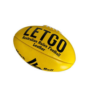 LetGo Leather Rugby Match Ball
