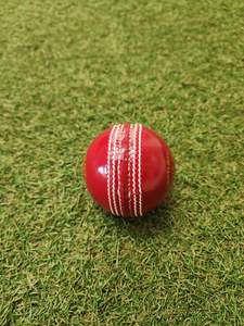 SHQ Club  Leather Cricket Ball – 4 Piece – 156gm – Red