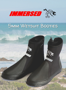 Snorkeling, Scuba & Freediving: Classic Neoprene Boots 5mm (zip up side) with Tuff Rubber Sole
