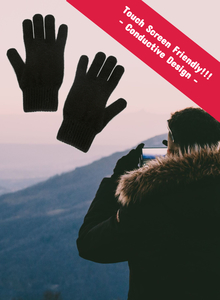 NZ Made Possum & Merino Full Finger Gloves (Touch Screen Compatible)