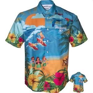 Dart Shirts: OFFICIAL WAYNE MARDLE HAWAII 501 DART SHIRT