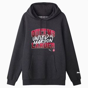 State Of Origin Merchandise: PUMA QLD MAROONS UNISEX GRAPHIC HOODIE 2025
