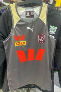 State Of Origin Merchandise: PUMA QLD MAROONS TRAINING SINGLET 2026 | GRAY