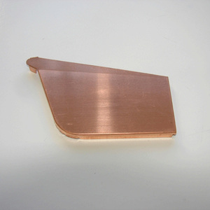 Right Hand Stop end Copper (CLR011) - Streamline Spouting