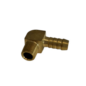 Brass Fittings: Brass Elbow 1/4 BSPM 3/8 Tail • Croplands Spray
