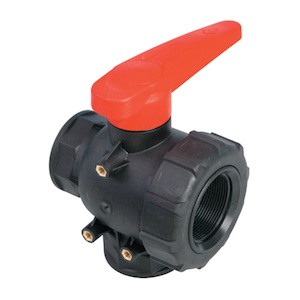 Components: 1" Ball Valve 3 Way • Croplands Spray