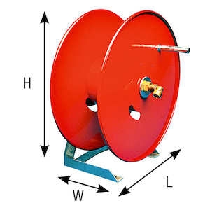 Hose Reel 50m x 12mm, Base Mount • Croplands Spray