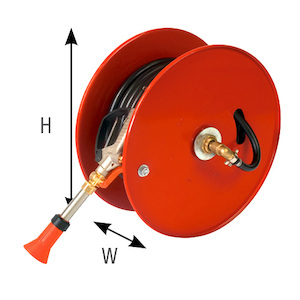 Components: Hose Reel 30m, Turbo 400 Spray Gun, Side Mount • Croplands Spray