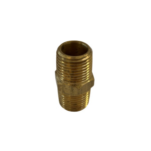 Brass Fittings: Brass Hex Nipple 1/2" • Croplands Spray
