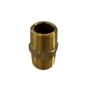 Brass Fittings: Brass Hex Nipple 3/4" • Croplands Spray