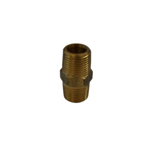 Brass Hex Nipple 3/8" • Croplands Spray