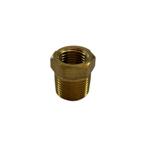 Brass Fittings: Brass Reducing Bush 3/8 X 1/4 • Croplands Spray