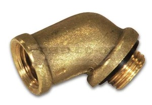 45 Deg Brass Fitting