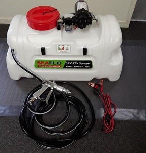 Seaflo ATV sprayer with 120 psi / 7.6 LPM HI Flow pump with k7 Gun – 100Ltr
