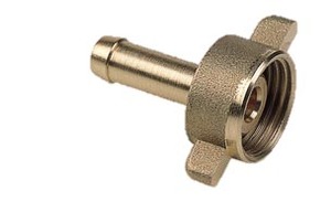 Brass Coupler/Hose tails: Brass Hose Tails 8mm with 1/2″ Fly Nut