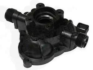 12 Volt Sprayer Parts: Shurflo Plastic Housing 1/2″ Male Ports for 2088 series pump