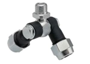 Products: Braglia Swivel Nozzle Double 1/4 Inch BSPM Includes Caps