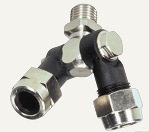 Nozzles: Nozzle Holder Double Swivel 1/4″ BSP-M