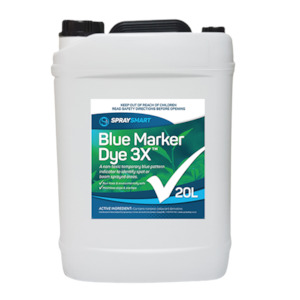 Additives: SpraySmart Blue Marker Dye 3X 20L (Non-DG)