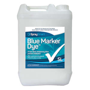 Spraysmart Chemicals: SpraySmart Blue Marker Dye 5L ( Non-DG)- see SpraySmart Blue Marker Dye 3X