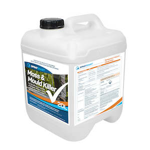 Cleaning: Spraysmart Moss & Mould Killer 20L mix 1:50