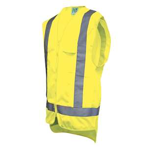 Day/night Safety Vest Hi vis Yellow c/ pocket XL