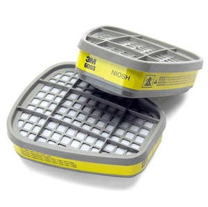 Respiratory Protection: 3M Organic Vapour & Acid Gas Cartridge pair 3M6003 3M6057