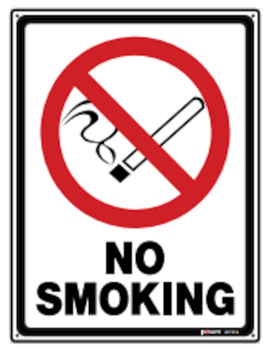 Signage: Sign No Smoking