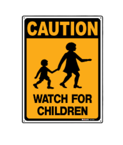 Signage: Sign Caution Watch for Children 300x400mm