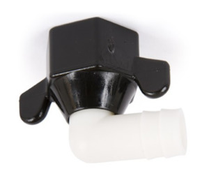Shurflo Nut & Tail Elbow Plastic 1/2'' x 13mm