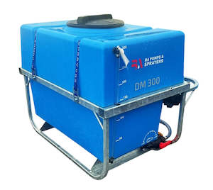 Traymount Sprayers: Bertolini 300L, Deck mount sprayer, Tank and frame only, no pump