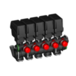 Brands: Arag 5 section valve bank with bypass