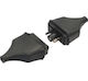 C-Dax Plug Male & Female 12V c/w cover 2 pin