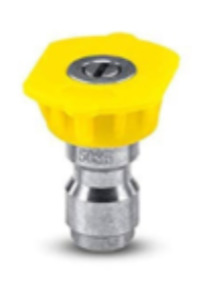 Waterblaster Nozzles: Washjet Quick-Connect Nozzle HP035 x 15 Degree Yellow Tip